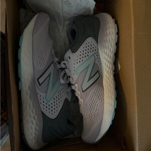 New Balance Charcoal and Aqua Running Shoes